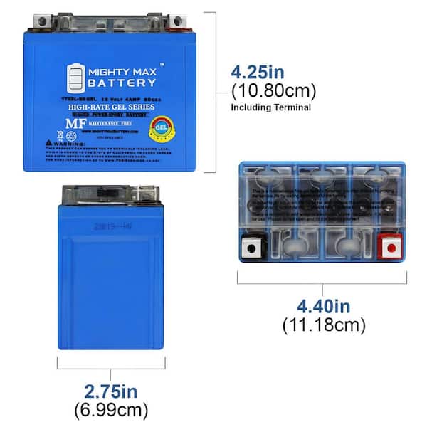 YTZ10S Lithium Replacement Battery compatible with Yuasa STZ10S 