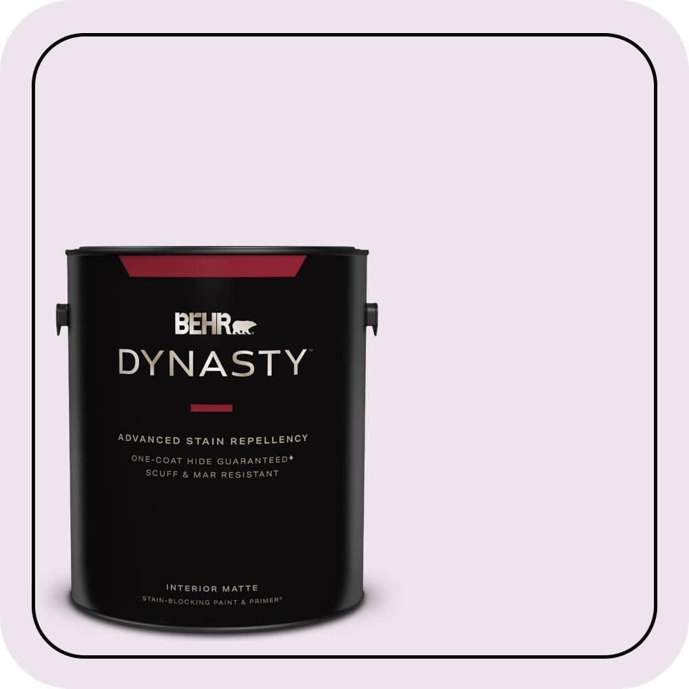 1 gal. #670A-1 Quartz Pink Matte Interior Stain-Blocking Paint & Primer