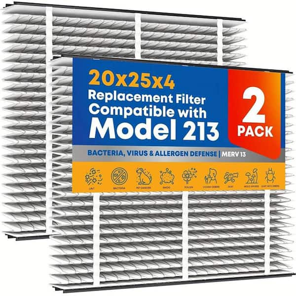 20 in. x 25 in. x 4 in. MERV 13 FPR 12 Pleated Filter For Air Cleaner Models 1210/1620/2210/2216/3210/4200 (2-Pack)