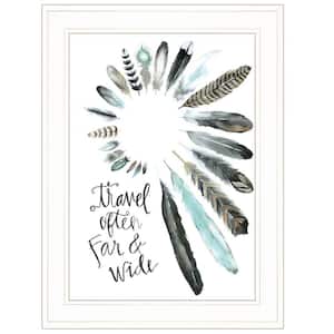 Travel Often Far And by Unknown 1 Piece Framed Graphic Print Typography Art Print 19 in. x 15 in. .