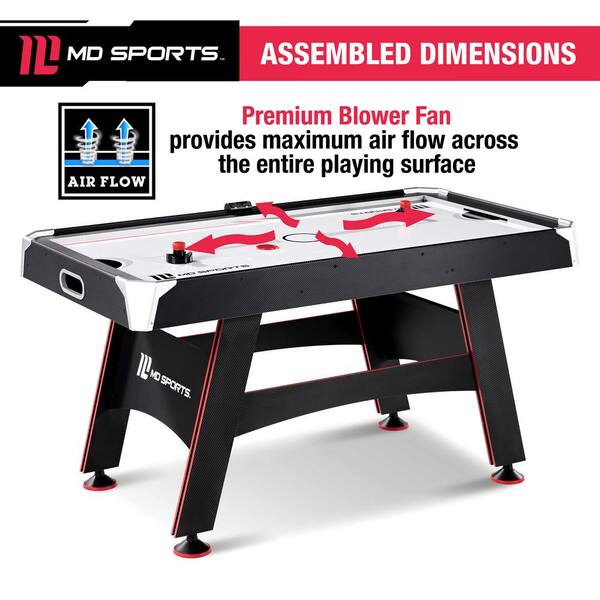 Best Choice Products Table de hockey sur air hockey de taille moyenne de 147,3 cm Best Choice Products Table de hockey sur air hockey de taille moyenne de 147,3 cm