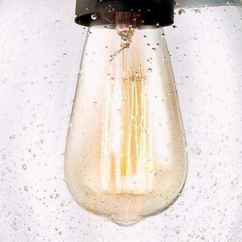 Eldon Vintage-Style Seeded Glass Wall Sconce in Oil Rubbed Bronze