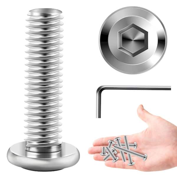 M5 x 20 mm Stainless Steel Hex Button Head Socket Screw (30-Pack)