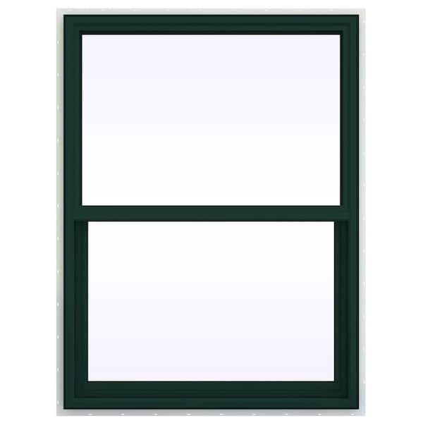 JELD-WEN 35.5 in. x 41.5 in. V-4500 Series Single Hung Vinyl Window - Green