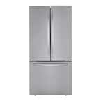 33 in. W 25 cu. ft. French Door Refrigerator with Filtered Ice Maker in PrintProof Stainless Steel