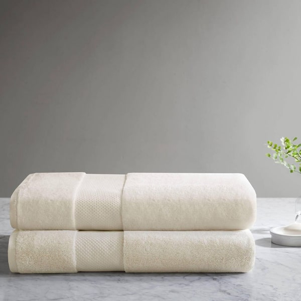 Turkish 2-Piece Natural Cotton Bath Towel Set