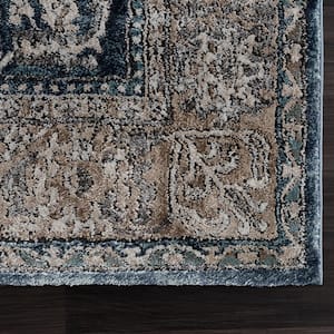 Portsmouth Home Sky Blue 1 ft. 10 in. x 3 ft. Accent Rug