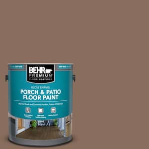 1 gal. #N190-6 Nut Brown Gloss Enamel Interior/Exterior Porch and Patio Floor Paint