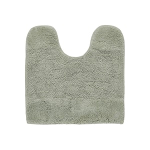 Granada Collection 20 in. x 20 in. Green 100% Cotton Contour Bath Rug