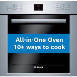 500 Series 24 in. Built-In Smart Single Electric Wall Oven with European Convection, Self-Cleaning in Stainless Steel