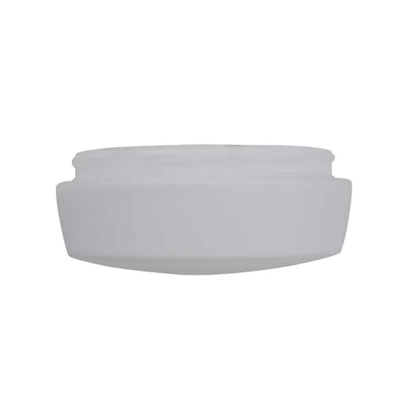 Air Cool Carrington 60 in. Natural Iron Ceiling Fan Frosted White Replacement Glass