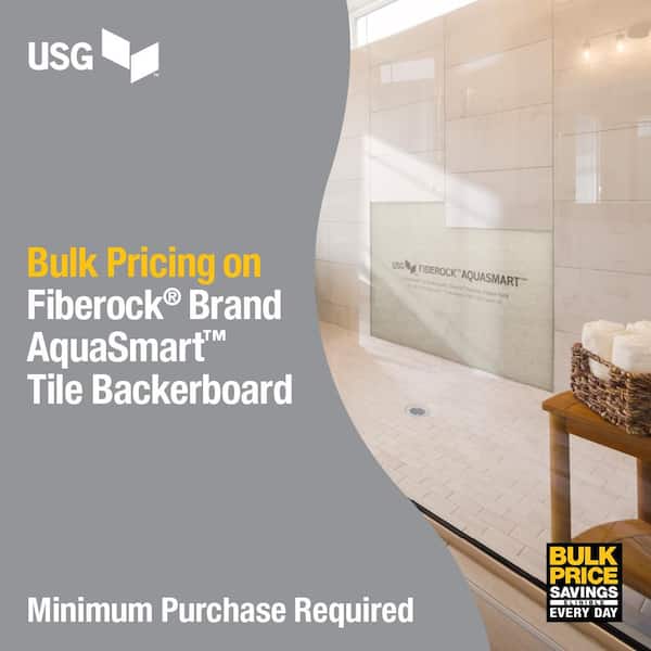 1/2 in. x 3 ft. x 5 ft. Cement Board with EdgeGuard