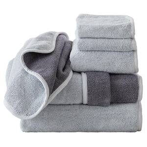 6-Piece Chocolate Luxury Quick Dry 100% Cotton Bath Towel Set 826941WYK -  The Home Depot