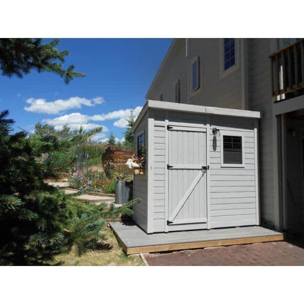 Outdoor Living Today Garden Saver 8 ft. W x 4 ft. D Cedar Wood Storage Shed  with Double Doors and Cedar Roof (32 sq. ft.) GS84-D-CEDAR-AK - The Home  Depot