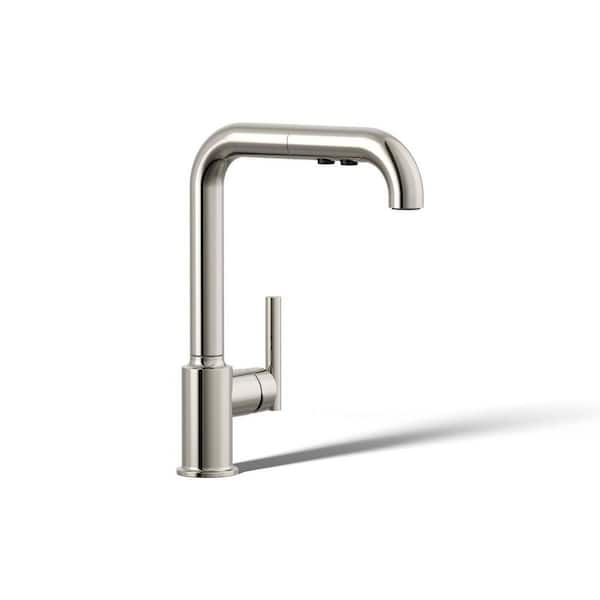 Purist Single-Handle Pull-Out Sprayer Kitchen Faucet in Vibrant Polished Nickel