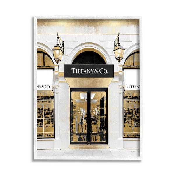 The Stupell Home Decor Collection Designer Jewelry Storefront Glam Fashion Photography by Madeline Blake Framed Architecture Art Print 30 in. x 24 in.
