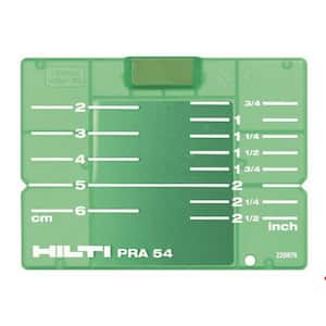 PRA 54 Imperial/Metric Target Plate, Green