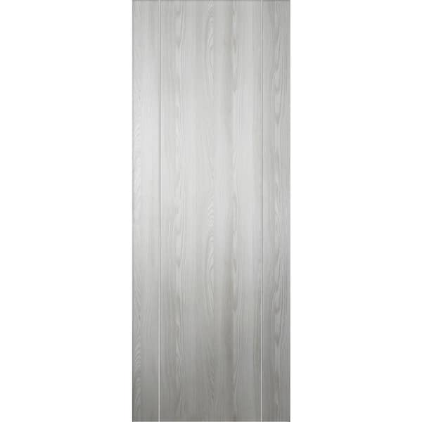 Belldinni Optima 2U 30 in. x 96 in. No Bore Ribeira Ash Solid Composite Core Wood Interior Door Slab