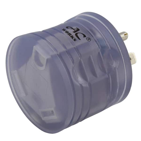 RV Adapter 15 Amp Household Plug to RV TT-30 30 Amp 125-Volt RV Female Connector with Power Indicator