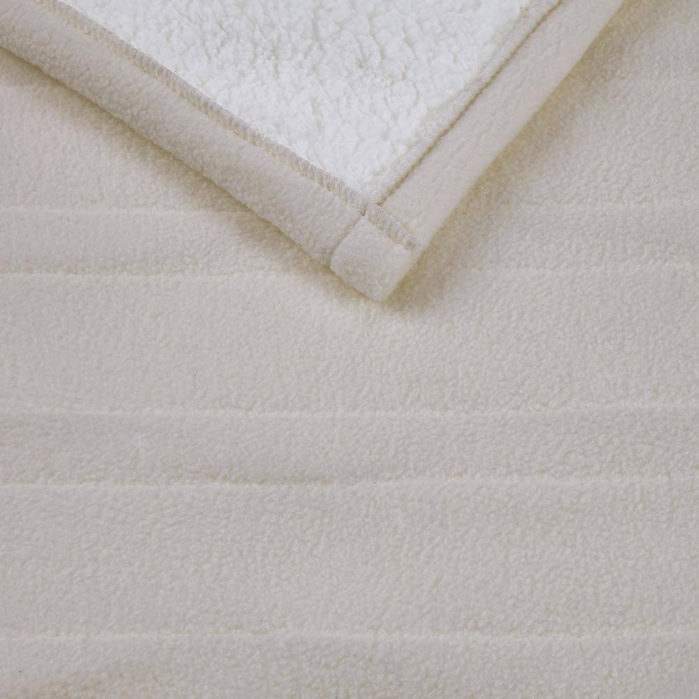 Luxurious Tan Fleece to Sherpa Electric Heated Throw Blanket