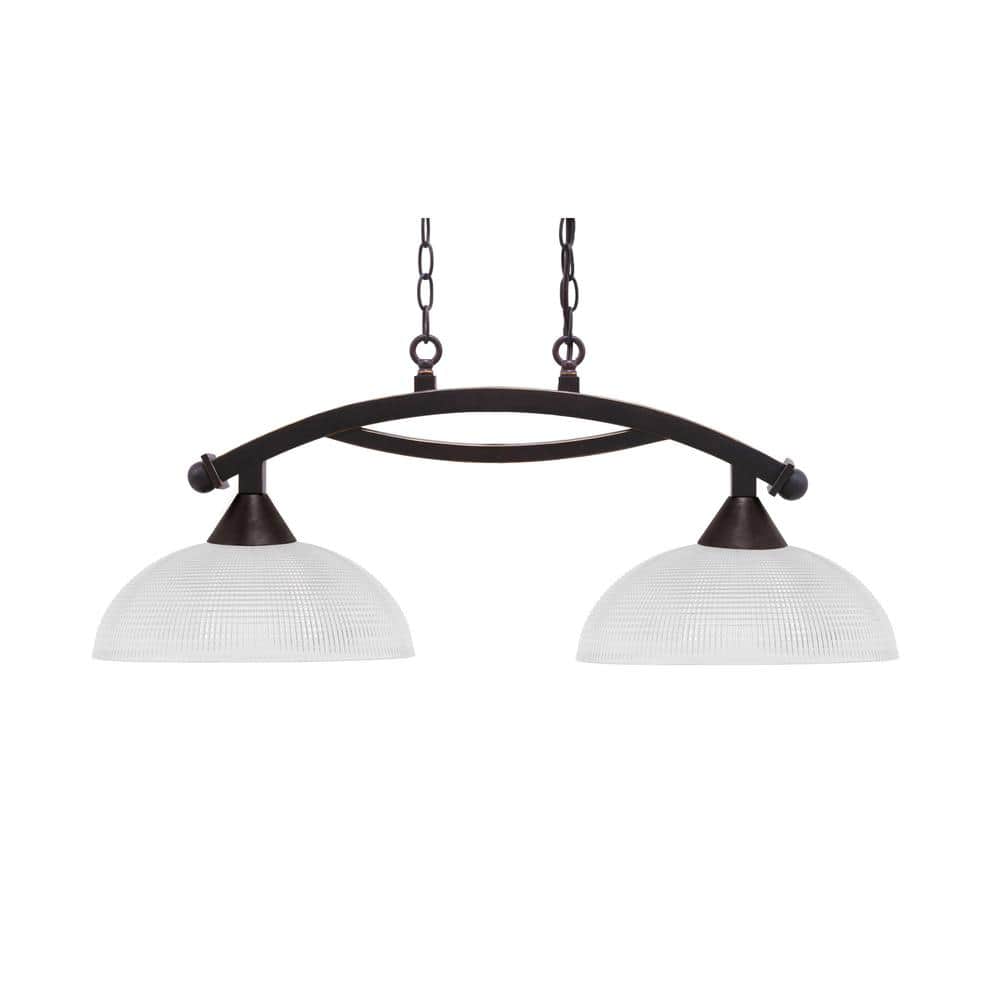 Bridgewater 2 Light Dark Granite Linear Chandelier, Any room with 13 in. Cl