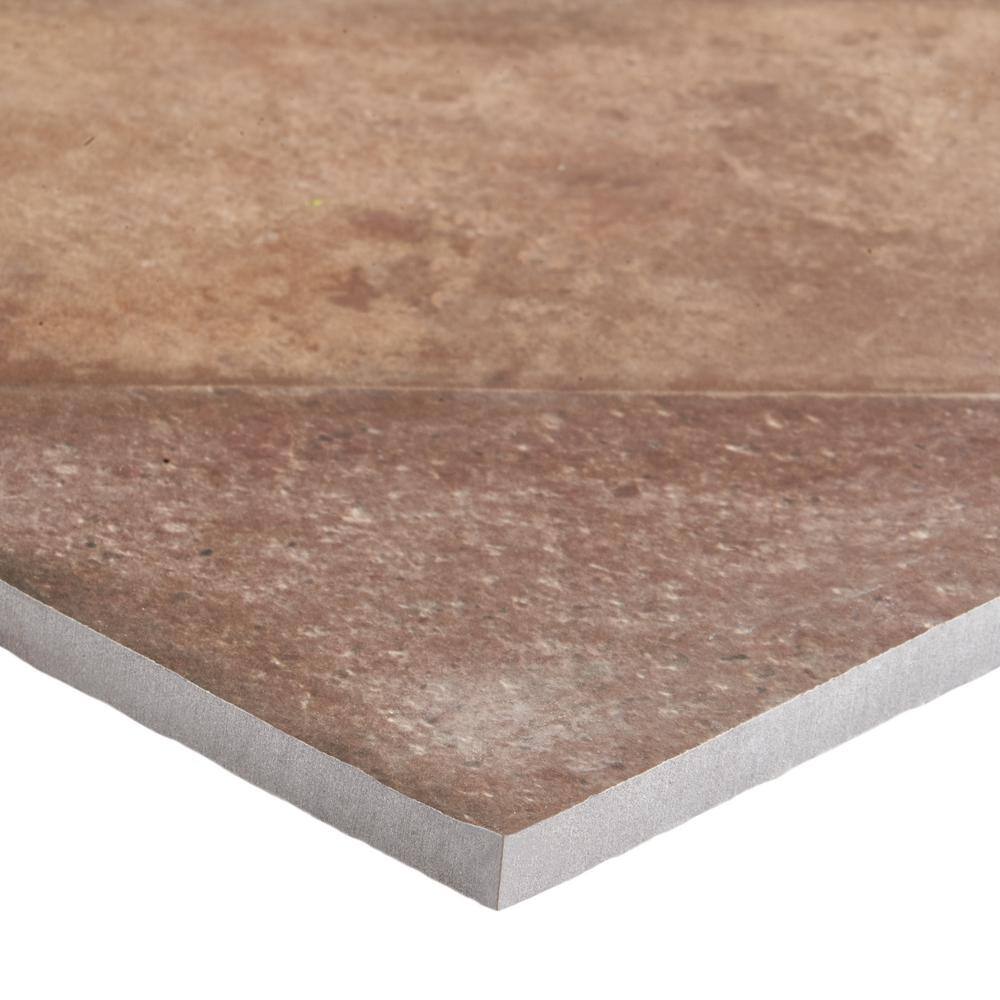 Nord 24" x 48" Tobacco Brown Porcelain Stone Look Tile