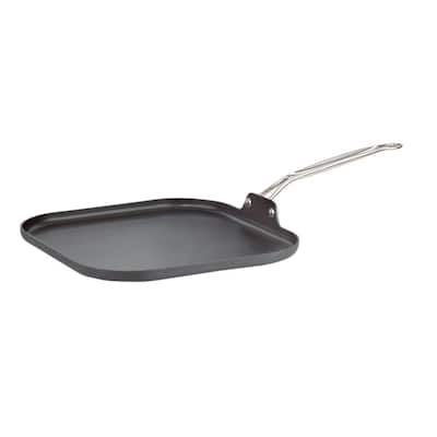 Chef's Classic 11 in. Hard-Anodized Aluminum Nonstick Griddle in Black