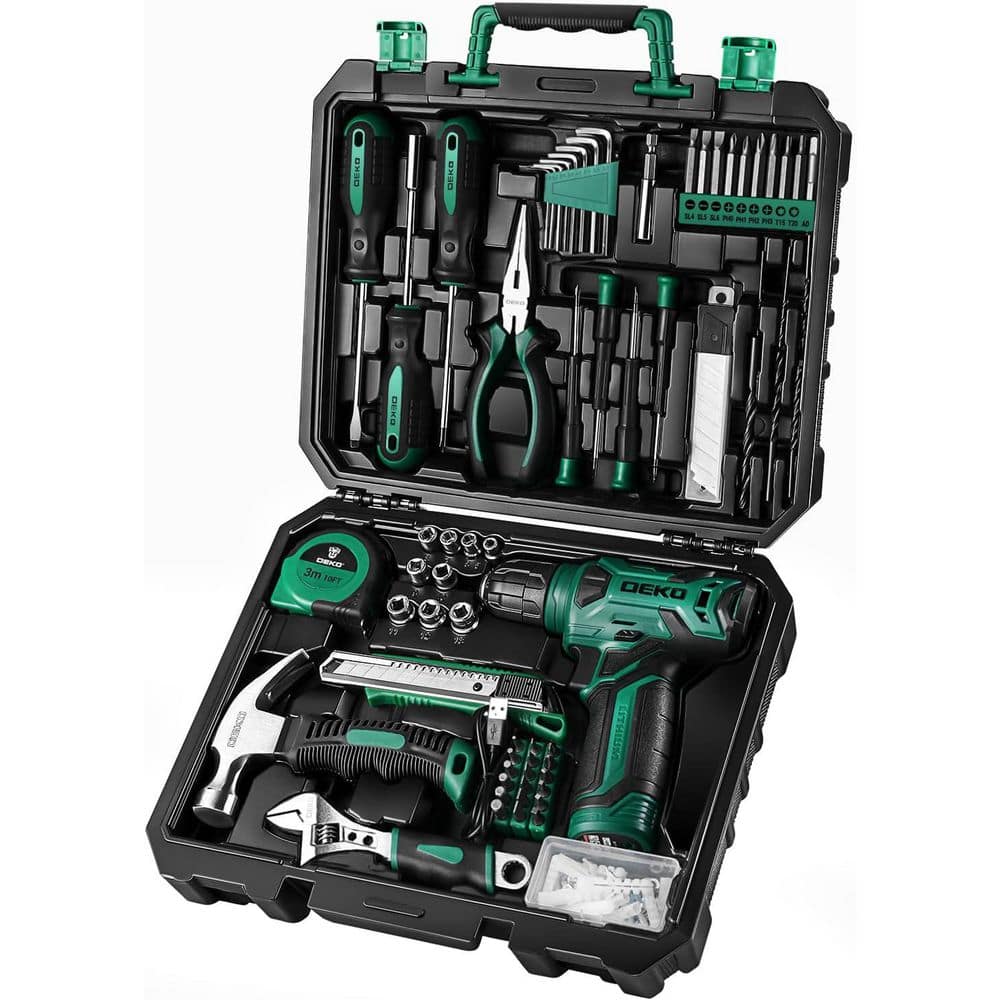 8V Cordless Drill Green Home Tool Kit with 126 Piece Hand Tools fo Lightweight and Rechargeable Cable Railing System price history on PriceWatchPro