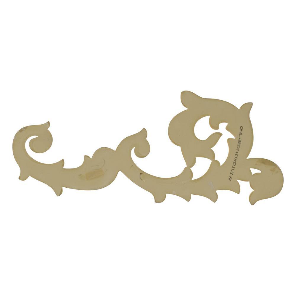 Primed Polyurethane Acanthus Center Onlay, 10.625" x 5.25"