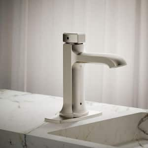 Rubicon Battery Powered Touchless Single Hole Bathroom Faucet in Vibrant Brushed Nickel