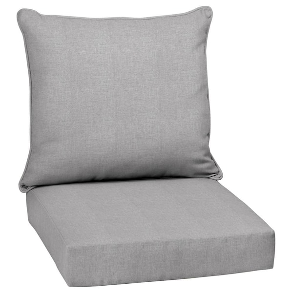 ARDEN 24 in. x 24 in. 2-Piece Deep Seating Outdoor Lounge Chair Cushion in Paloma Valencia