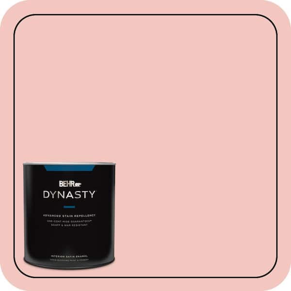 BEHR DYNASTY 1 qt. #M170-2 Prairie Rose Satin Enamel Interior Stain-Blocking Paint and Primer