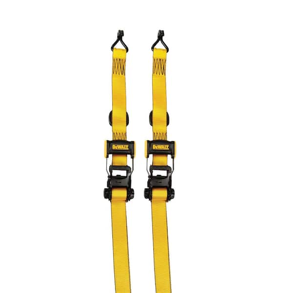 1.5 in. x 16 ft. Ratchet Tie Down Straps 3300 lbs. Break Strength (2-Pack)