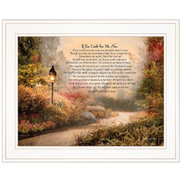 HomeRoots Charlie If You Could See Me Now 1-Piece Framed Wall Art 15 in. x 19 in.