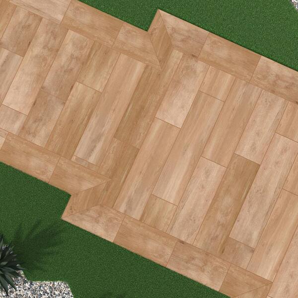 MSI Lucas Betulla 2 cm. x 12 in. x 48 in. Matte Porcelain Wood Look Paver Tile (56 sq. ft. / pallet)