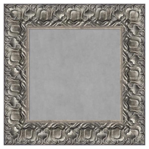 Amanti Art Silver Luxor 18 in. x 18 in Framed Magnetic Board