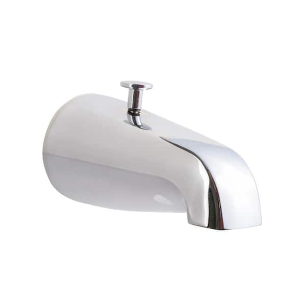 Tub Spout 1/2 IPS Thread Bathtub Faucet with Diverter at Back Chrome Plated Finish