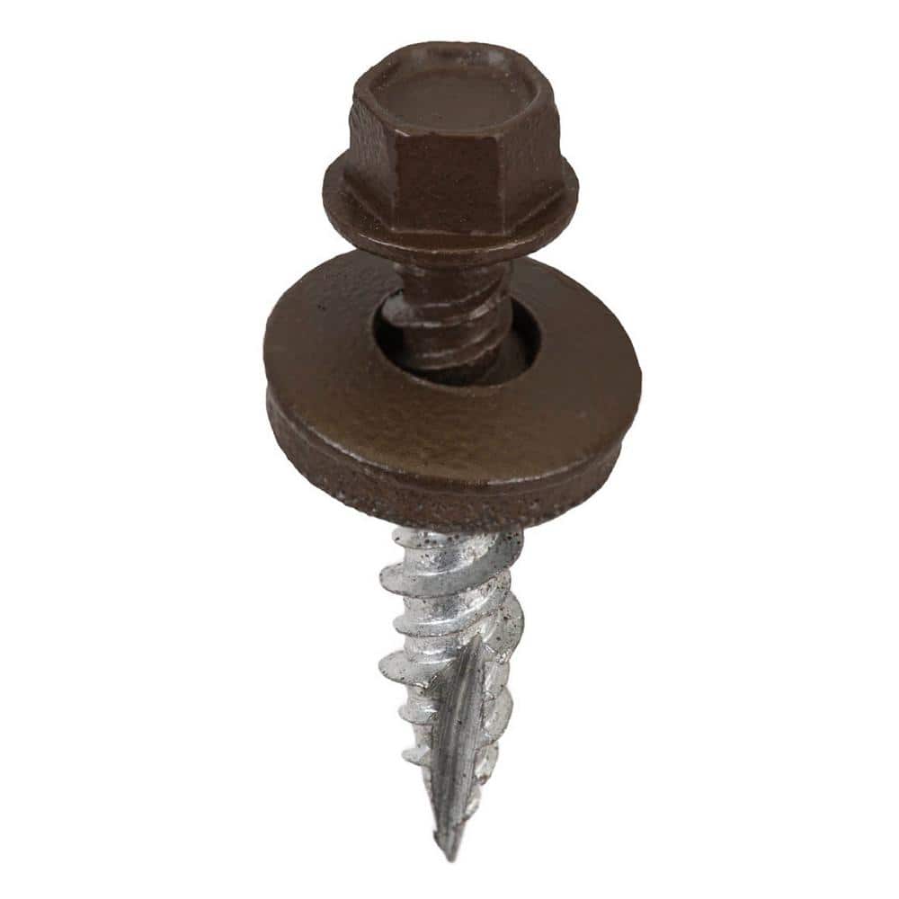 "#9 x 1 in. 1/4 in. Hex Head Metal to Wood Screws in Burnished Slate (Bag of 250)" price history on PriceWatchPro