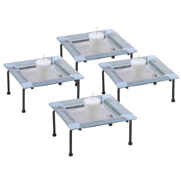 Unbranded 5.25 in. Gem 4-Piece Candle Holder Set