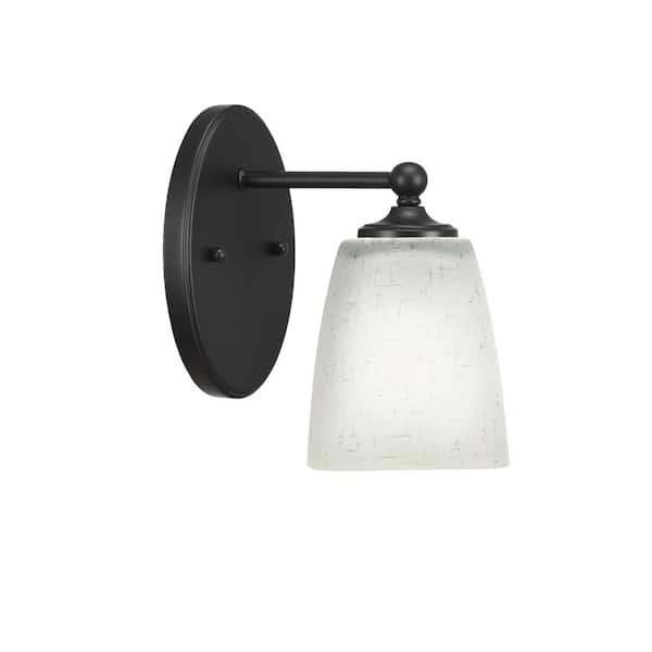 Unbranded Royale 1-Light Matte Black Wall Sconce