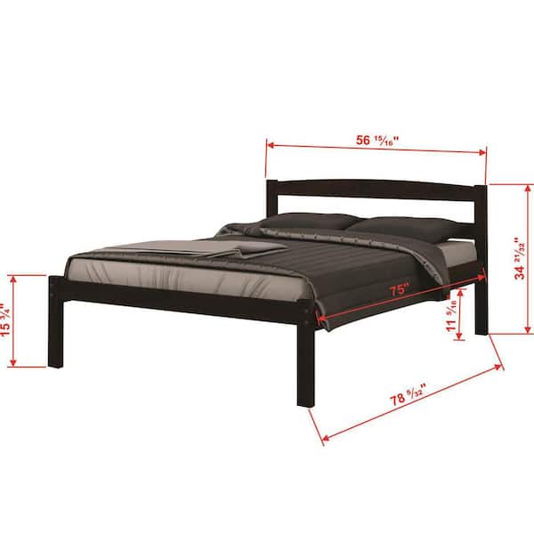 Donco Kids Brown Dark Cappuccino Full Econo Bed with Trundle
