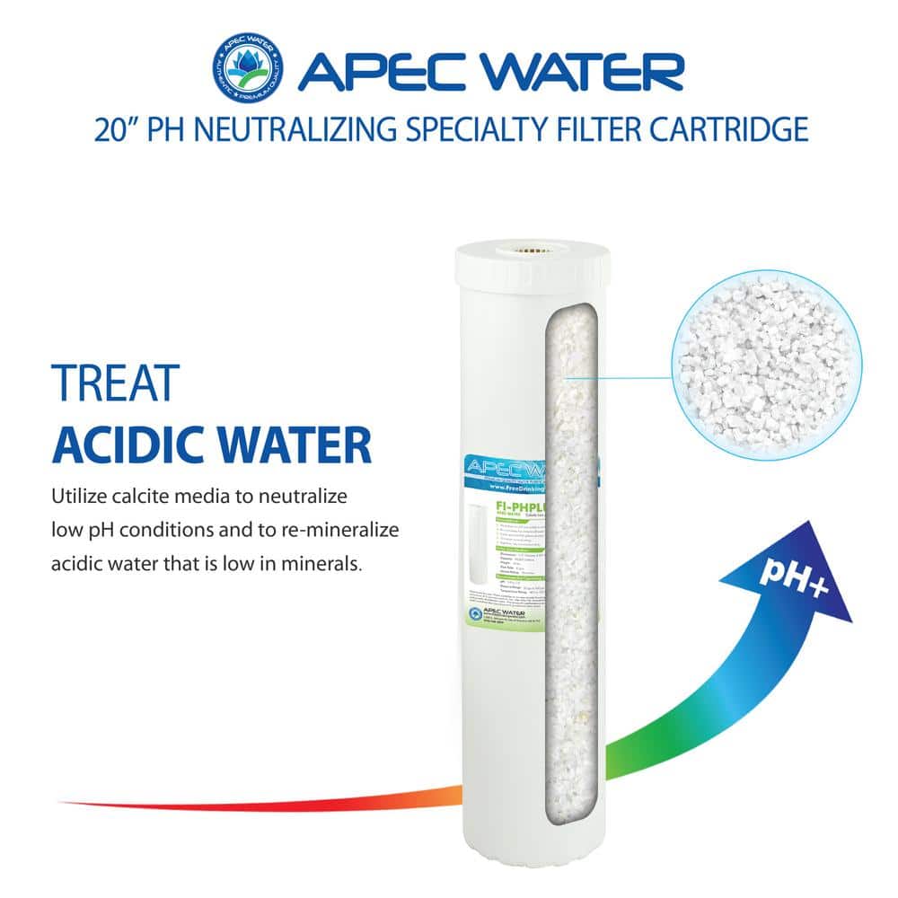 APEC 20" White Alkaline Calcium Mineral Water Filter Cartridge