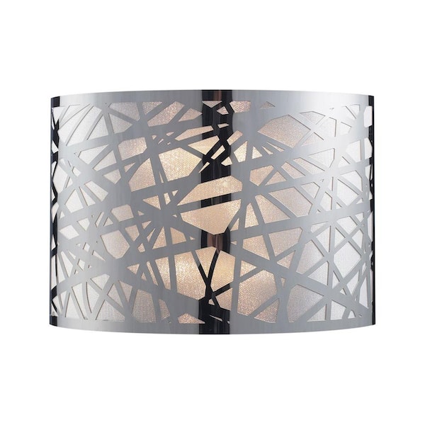 Titan Lighting 2-Light Polished Stainless Steel Sconce-DISCONTINUED