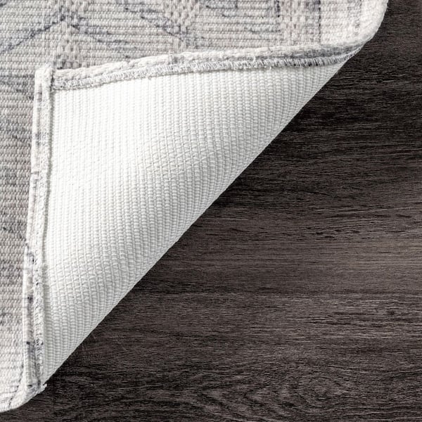 nuLOOM Adeline Modern Hexagon Machine Washable Beige 4 ft. x nuLOOM Adeline Modern Hexagon Machine Washable Beige 4 ft. x