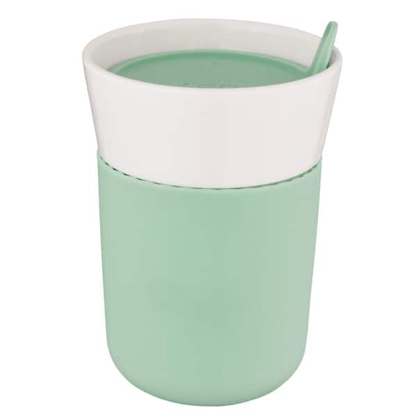 BergHOFF Leo 11.16 oz. Green Porcelain Travel Mug