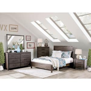 Bungalow Brown King Panel Bed