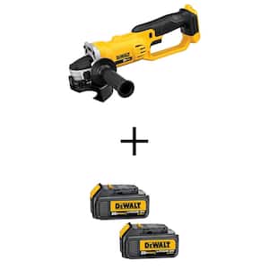 20V MAX Lithium-Ion Cordless 4.5 in. - 5 in. Angle Grinder with (2) 20V MAX Premium Lithium-Ion 3.0Ah Battery Packs