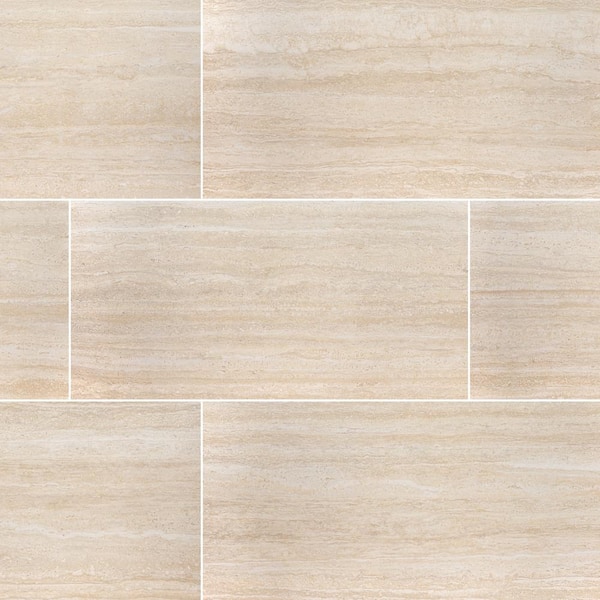 Cordova Avorio 24 in. x 48 in. Lappato Porcelain Floor and Wall Tile (16 sq. ft./Case)