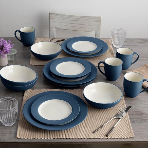 Noritake Colorwave Blue 4-Piece (Blue) Stoneware Rim Place Setting Noritake Colorwave Blue 4-Piece (Blue) Stoneware Rim Place Setting