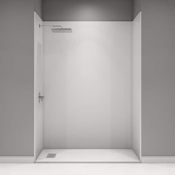 CASTICO 60 in. L x 32 in. W x 84 in. H Solid Composite Stone Alcove